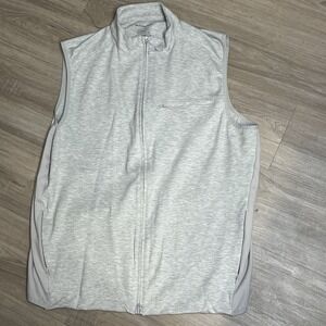 Mizzen Main Vest Men's 2X-Large Heather Gray Performance Full Zip Golf